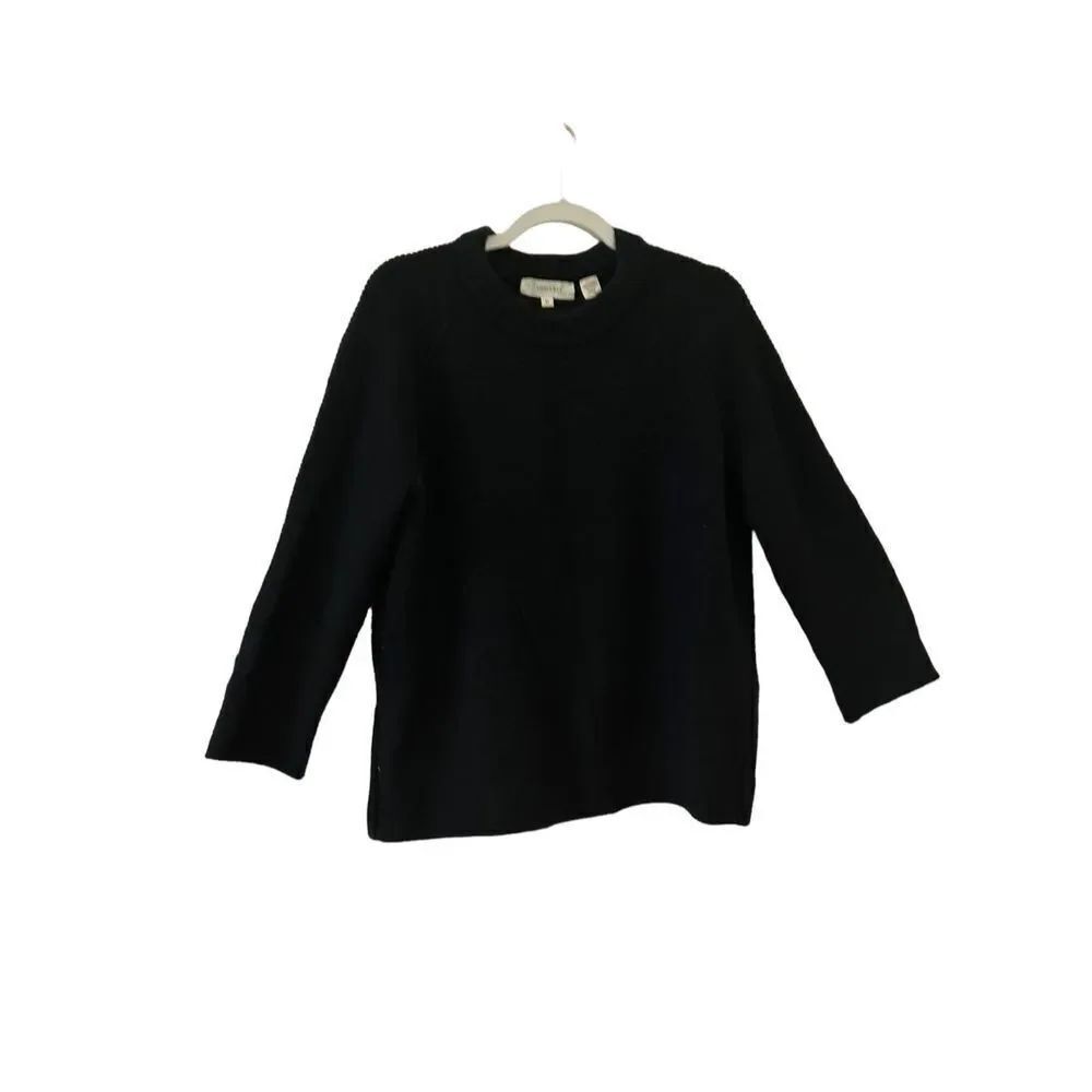 Inhabit Knitted Pullover 100% Cashmere Sweater Women's Black Size Medium